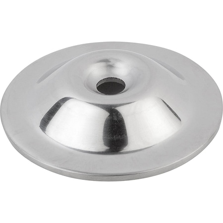 Kipp Plate For Levelling Feet, Form:A Stainless Steel, D=80 K0672.10802